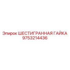 9753214436 ШЕСТИГРАННАЯ ГАЙКА Epiroc