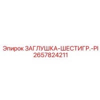 2657824211 ЗАГЛУШКА-ШЕСТИГР.-PI Epiroc