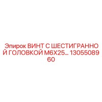 1305508960 ВИНТ С ШЕСТИГРАННОЙ ГОЛОВКОЙ M6X25 Epiroc