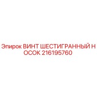 216195760 ВИНТ ШЕСТИГРАННЫЙ НОСОК Epiroc