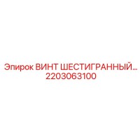 2203063100 ВИНТ ШЕСТИГРАННЫЙ Epiroc