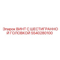 5540280100 ВИНТ С ШЕСТИГРАННОЙ ГОЛОВКОЙ Epiroc
