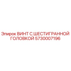 5730007196 ВИНТ С ШЕСТИГРАННОЙ ГОЛОВКОЙ Epiroc