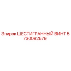 5730082579 ШЕСТИГРАННЫЙ ВИНТ Epiroc