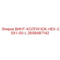 2658487142 ВИНТ-КОЛПАЧОК-HEX-25X1-00-L Epiroc