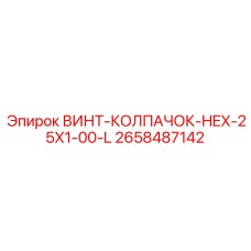 2658487142 ВИНТ-КОЛПАЧОК-HEX-25X1-00-L Epiroc