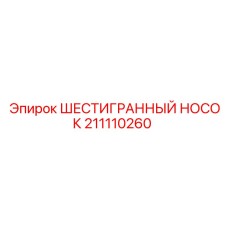 211110260 ШЕСТИГРАННЫЙ НОСОК Epiroc