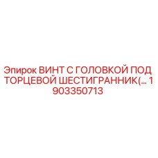 1903350713 ВИНТ С ГОЛОВКОЙ ПОД ТОРЦЕВОЙ ШЕСТИГРАННИК Epiroc