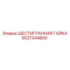 5537344800 ШЕСТИГРАННАЯ ГАЙКА Epiroc