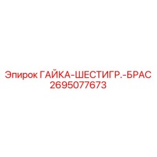 2695077673 ГАЙКА-ШЕСТИГР.-БРАС Epiroc