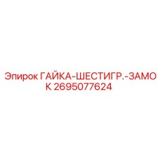 2695077624 ГАЙКА-ШЕСТИГР.-ЗАМОК Epiroc