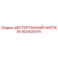 603420014 ШЕСТИГРАННЫЙ НИППЕЛЬ Epiroc