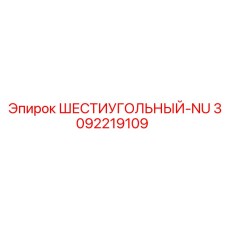 3092219109 ШЕСТИУГОЛЬНЫЙ-NU Epiroc