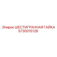 5730015128 ШЕСТИГРАННАЯ ГАЙКА Epiroc