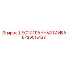 5730015128 ШЕСТИГРАННАЯ ГАЙКА Epiroc