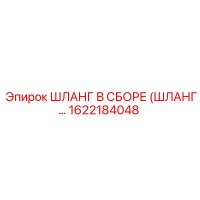 1622184048 ШЛАНГ В СБОРЕ (ШЛАНГ...) Эпирок