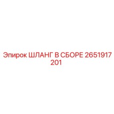 2651917201 ШЛАНГ В СБОРЕ Epiroc