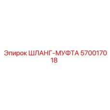 570017018 ШЛАНГ-МУФТА Epiroc
