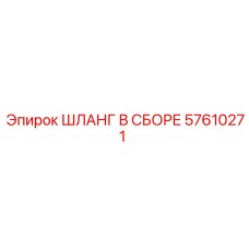 57610271 ШЛАНГ В СБОРЕ Эпирок
