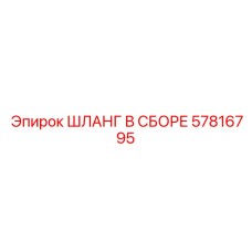 57816795 ШЛАНГ В СБОРЕ Epiroc