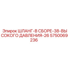 5750069236 ШЛАНГ-В СБОРЕ-38-ВЫСОКОГО ДАВЛЕНИЯ-26 Epiroc