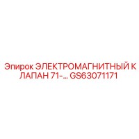GS63071171 ЭЛЕКТРОМАГНИТНЫЙ КЛАПАН 71- Epiroc