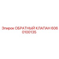 6060100135 ОБРАТНЫЙ КЛАПАН Epiroc