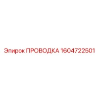 1604722501 ПРОВОДКА Epiroc