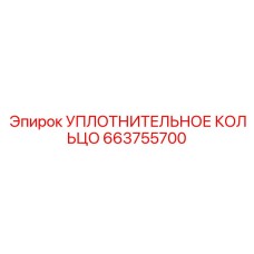 663755700 УПЛОТНИТЕЛЬНОЕ КОЛЬЦО Epiroc