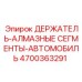 4700363291 ДЕРЖАТЕЛЬ-АЛМАЗНЫЕ СЕГМЕНТЫ-АВТОМОБИЛЬ Epiroc