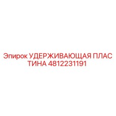 4812231191 Удерживающая пластина (Epiroc)