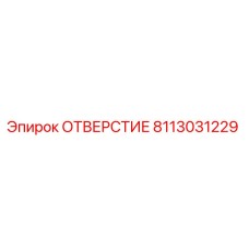 8113031229 ОТВЕРСТИЕ Epiroc