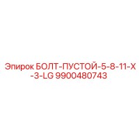 9900480743 БОЛТ-ПУСТОЙ-5-8-11-X-3-LG Epiroc