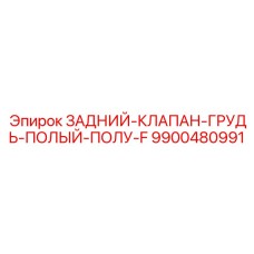 9900480991 ЗАДНИЙ-КЛАПАН-ГРУДЬ-ПОЛЫЙ-ПОЛУ-F Epiroc