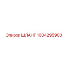 1604295900 ШЛАНГ Epiroc