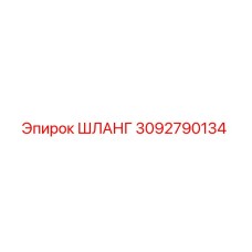 3092790134 ШЛАНГ Эпирок
