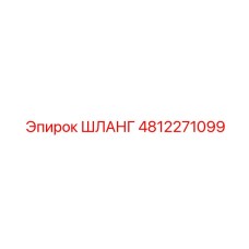 4812271099 ШЛАНГ | Epiroc