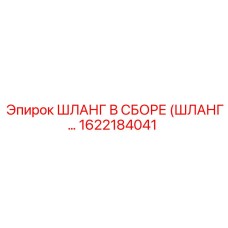 1622184041 ШЛАНГ В СБОРЕ (ШЛАНГ...) Эпирок