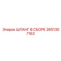 2651307163 ШЛАНГ В СБОРЕ Epiroc