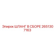 2651307163 ШЛАНГ В СБОРЕ Epiroc