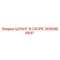 2656966641 ШЛАНГ В СБОРЕ Epiroc
