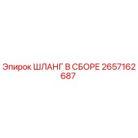 2657162687 ШЛАНГ В СБОРЕ Epiroc