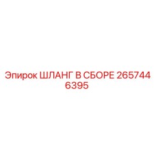 2657446395 ШЛАНГ В СБОРЕ Эпирок