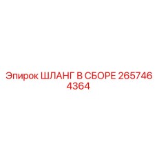 2657464364 ШЛАНГ В СБОРЕ Epiroc