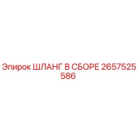 2657525586 ШЛАНГ В СБОРЕ Epiroc