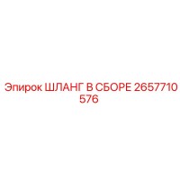 2657710576 ШЛАНГ В СБОРЕ Epiroc