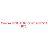 2657714875 ШЛАНГ В СБОРЕ Epiroc