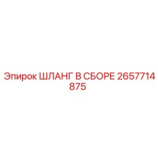2657714875 ШЛАНГ В СБОРЕ Epiroc