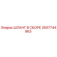 2657744963 ШЛАНГ В СБОРЕ Epiroc