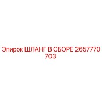 2657770703 ШЛАНГ В СБОРЕ Эпирок (Epiroc)